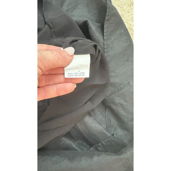 DISSH Nell Linen Midi Dress Black Size M - Picture 5 of 7